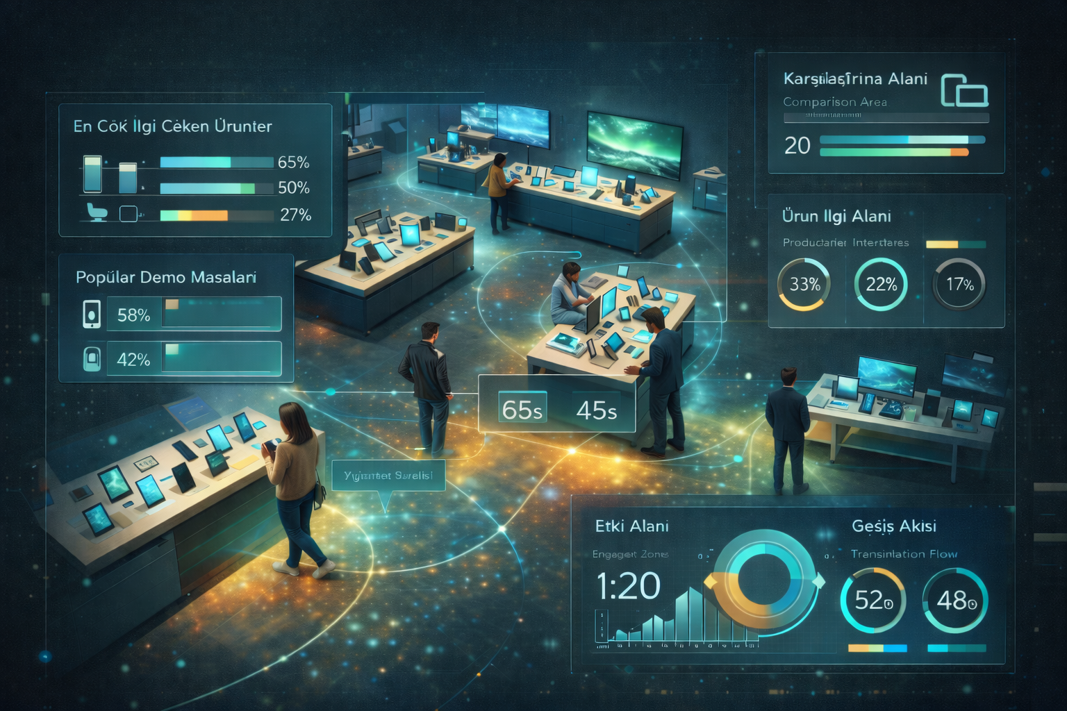 Perakende alanda gorsel analiz ve urun ilgi takibi