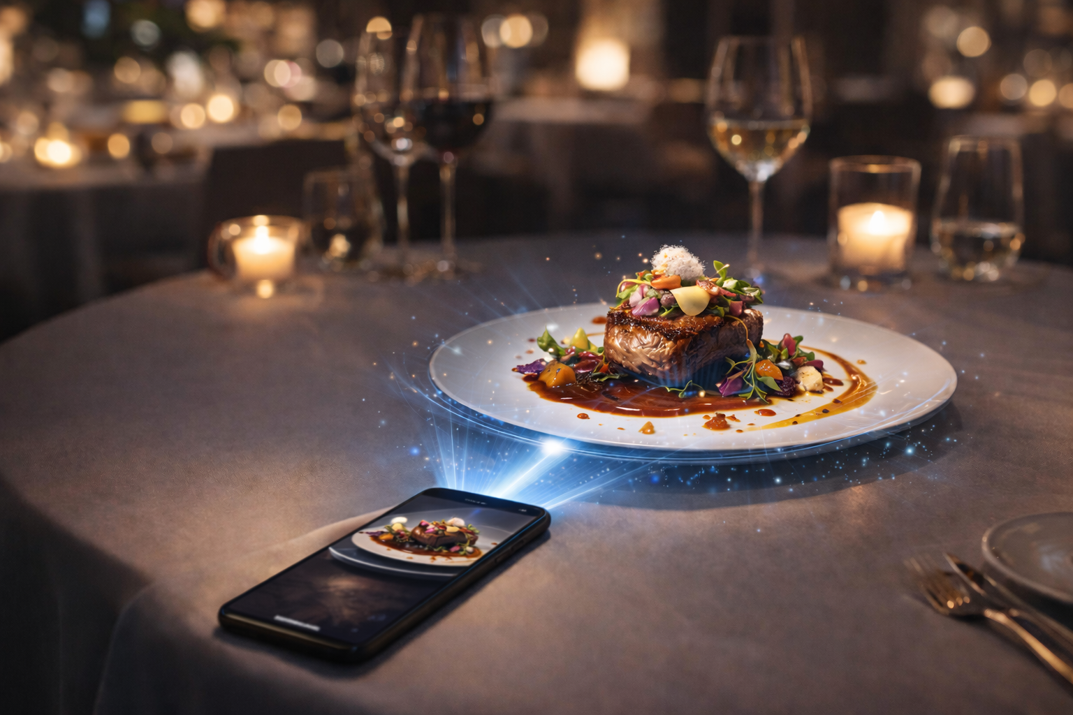 QR menu ve urun gosterim deneyimi